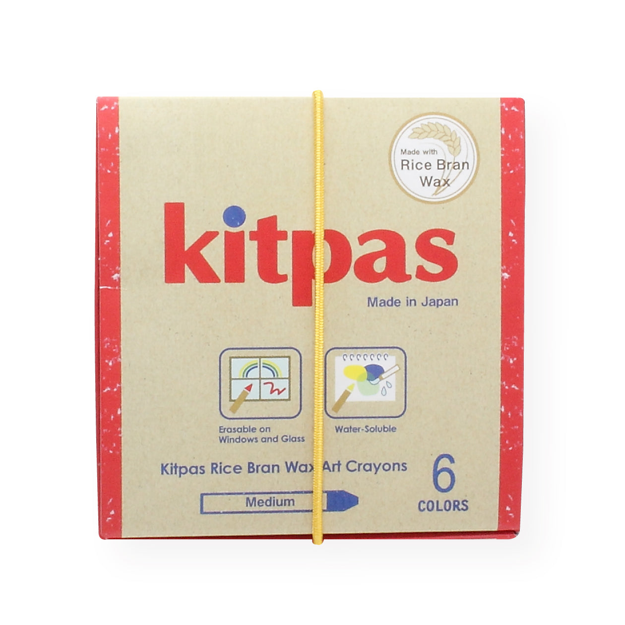 Kitpas Singapore , Rice Bran Crayons,  Non Toxic, Safe for Children, Singapore Official Store 